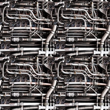 Detail of a old machine