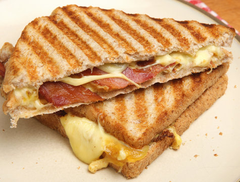 Toasted Sandwich with Bacon, Egg and Cheese