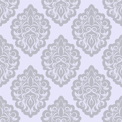 vector seamless backdrop. damask pattern. flower wallpaper