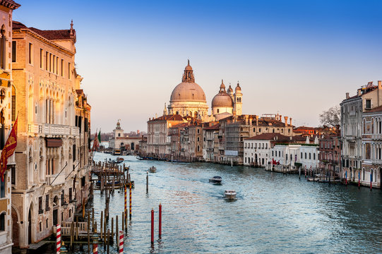 Fototapeta Grand Canal, la Salute à Venise