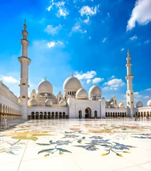 Foto op Aluminium Sheikh Zayed-moskee, Abu Dhabi, Verenigde Arabische Emiraten © Luciano Mortula-LGM