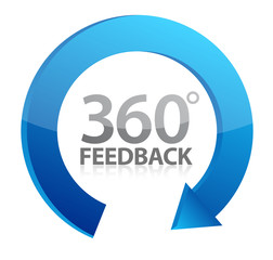 360 cycle feedback symbol illustration design
