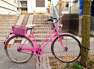 Fahrrad in Pink