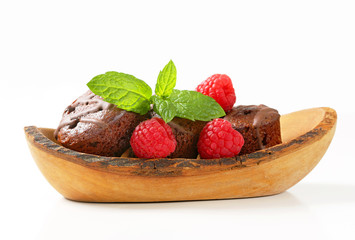 Mini chocolate cakes