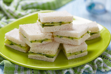 Cucumber sandwiches