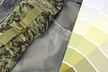 camouflage color chart for interior design