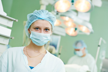 surgeon doctor at operation