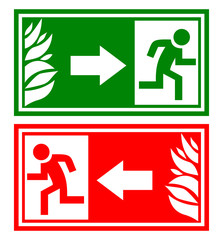 Emergency exit sign
