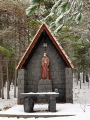 Statue Of San Giovanni Gualberto In The Etna Park, Sicily