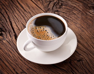 Cup of espresso coffee.