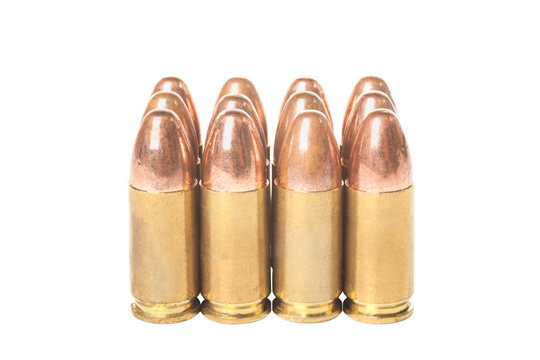 Twelve bullets caliber  9mm