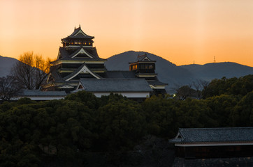 熊本城 夕景