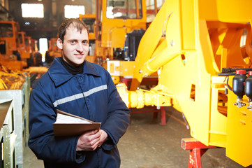 Portrait of experienced industrial engineer
