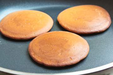 Obraz na płótnie Canvas Chocolate pancakes.
