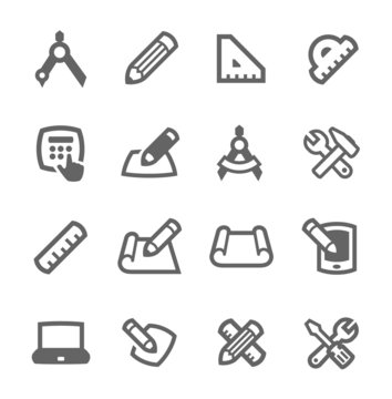 Blueprint and design icons