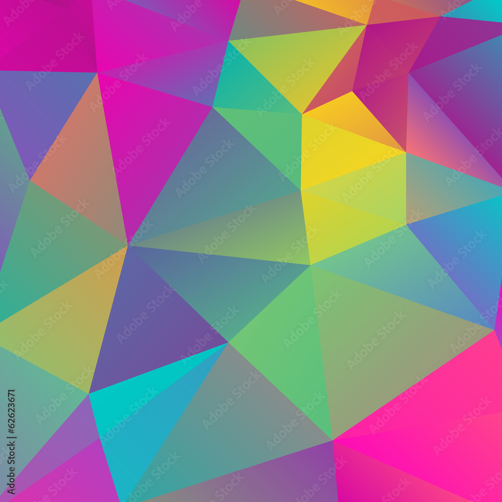 Poster retro triangle background