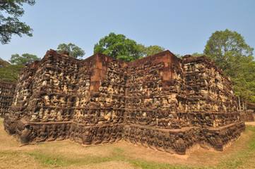 Terrace of Leper King in  Cambodia.