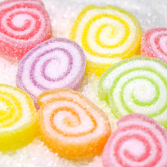 Sweets candy background.