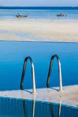 Swimming pool near beach