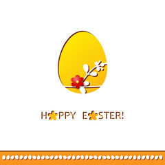 easter egg on holiday colorful background