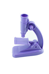 a toy microscope isolated on white