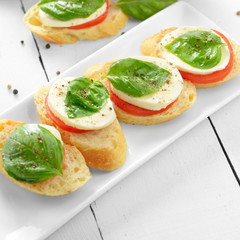 Caprese sandwiches