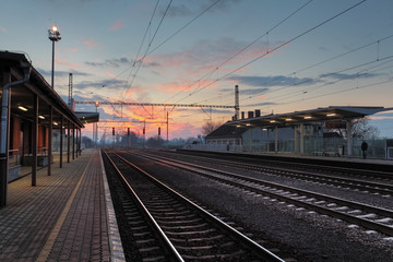 Fototapeta na wymiar Passager train station