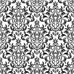 vector seamless backdrop. damask pattern. flower wallpaper