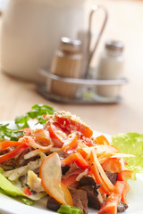 salad with meat