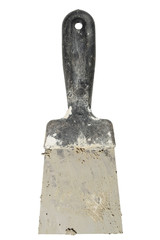 Dirty scraper on white