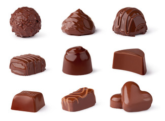 Sammlung von Schokoladenbonbons