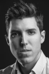 portrait of sexy man model doing a fashion shoot in the studio -