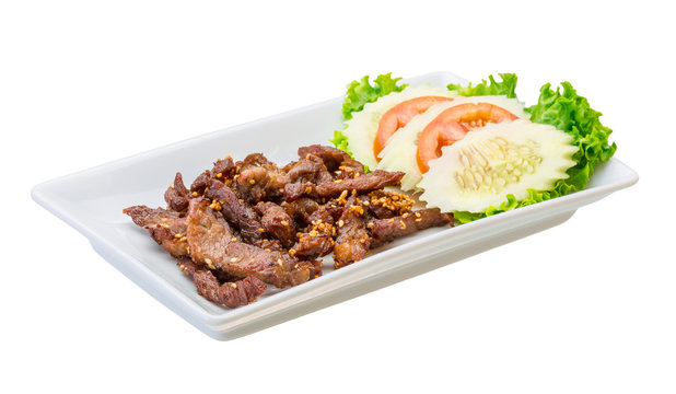 Fried pork thai style