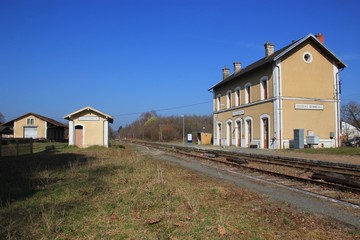 Fototapeta na wymiar Stacja Coussac-Bonneval.