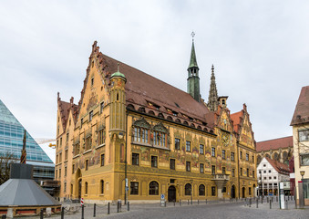Fototapeta na wymiar Ulm ratusz (Rathaus) - Niemcy, Badenia-Wirtembergia