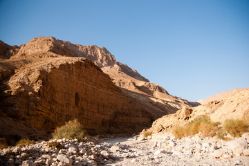Fototapeta premium Mountains in stone desert nead Dead Sea
