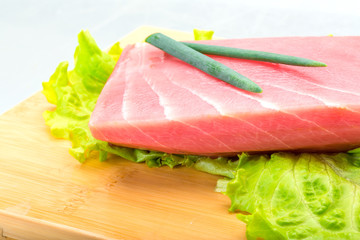 Tuna raw steak