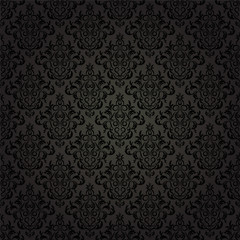seamless wallpaper. damask pattern. flower background