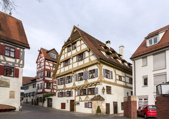 Fototapeta na wymiar Traditional timbered house in Ulm, Germany