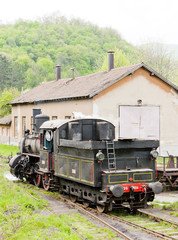 Obraz premium steam locomotive (126.014), Resavica, Serbia