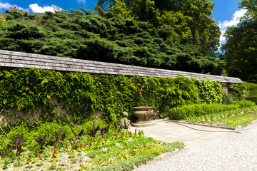 garden of Kozel Castle, Czech Republic