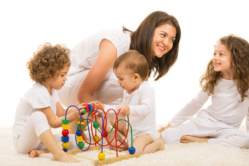Naklejka premium Happy family home