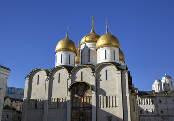 Fototapeta na wymiar Assumption cathedral. Moscow Kremlin, Russia