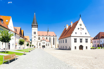 Fototapeta na wymiar Plac Ratuszowy, Bardejov, Słowacja