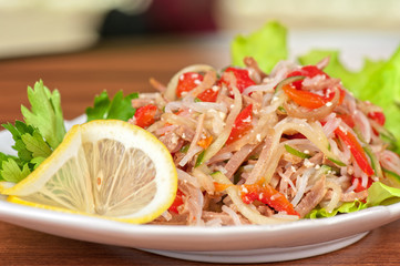Fresh funchozy salad