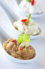 assortment of greek dips