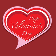 Happy Valentine's Day lettering Greeting Card