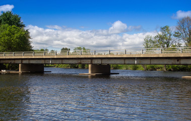 Fototapeta premium small bridge over river