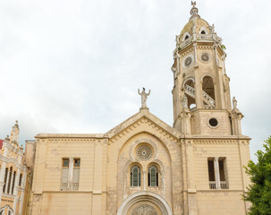 Fototapeta na wymiar Casco Viejo Church, Panama City