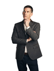 Portrait of thoughtful man